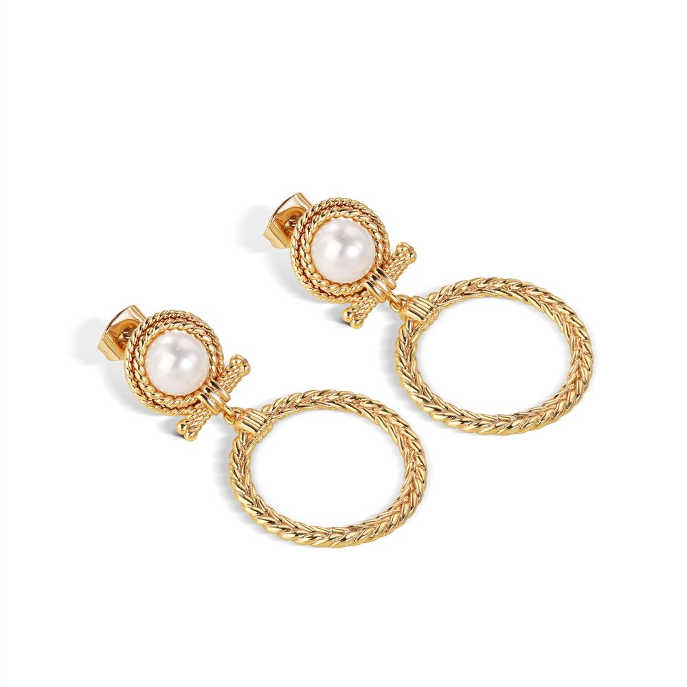 Sapho Statement Pearl Earrings from Newbridge Silverware - Image 3