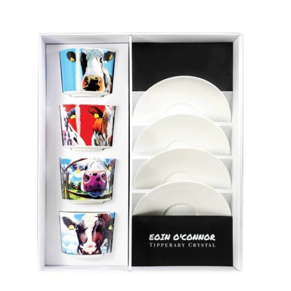 Eoin O'Connor Set of 4 Cappuccino Cups