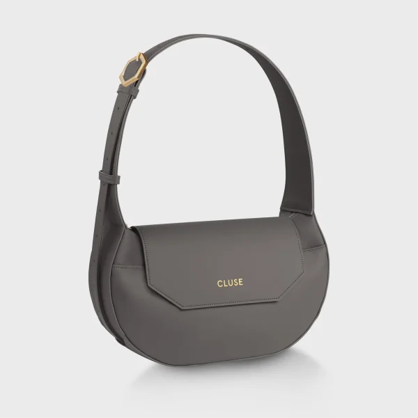 Cluse Sacroisé Crossbody Bag, Dark Grey, Gold Colour